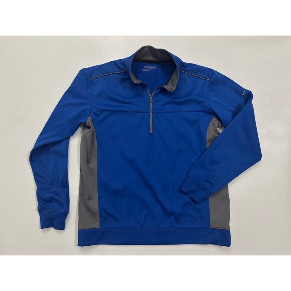 Nike Golf Therma-Fit Blue and Gray Pullover Men's Size Medium - Picture 1 of 6